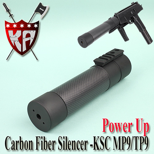 Power Up Carbon Fiber Silencer for KSC MP9/TP9