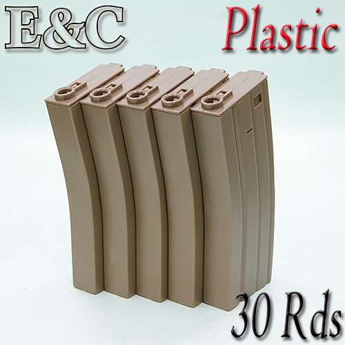 E&amp;C Plastic Magazine / 30 Rds (5 pcs) DE