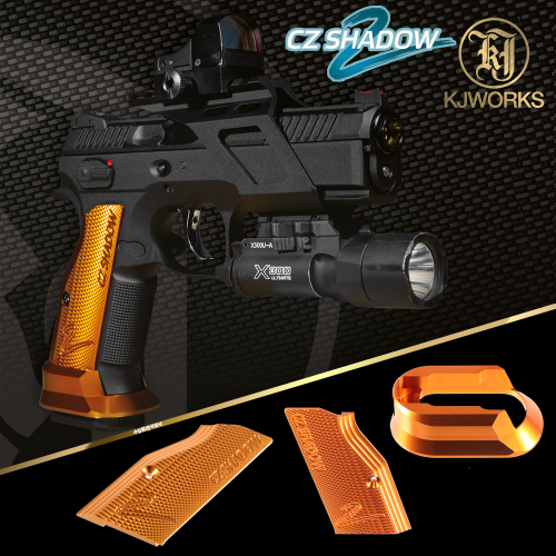CZ Shadow2 ALU Grip + Magwell / Orange