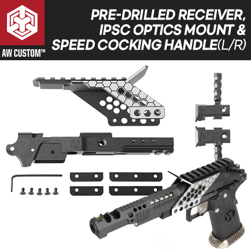 Pre-drilled HX Receiver, IPSC Optics Mount &amp; Speed Cocking Handle Set