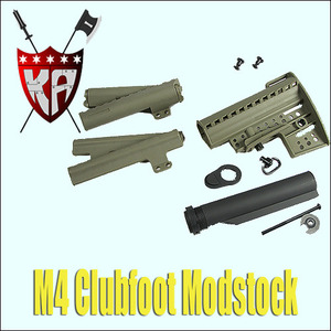 M4 Clubfoot Stock/DE/W/Pipe