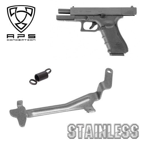 Glock 17 Reinforced Trigger Push Bar / Stainless